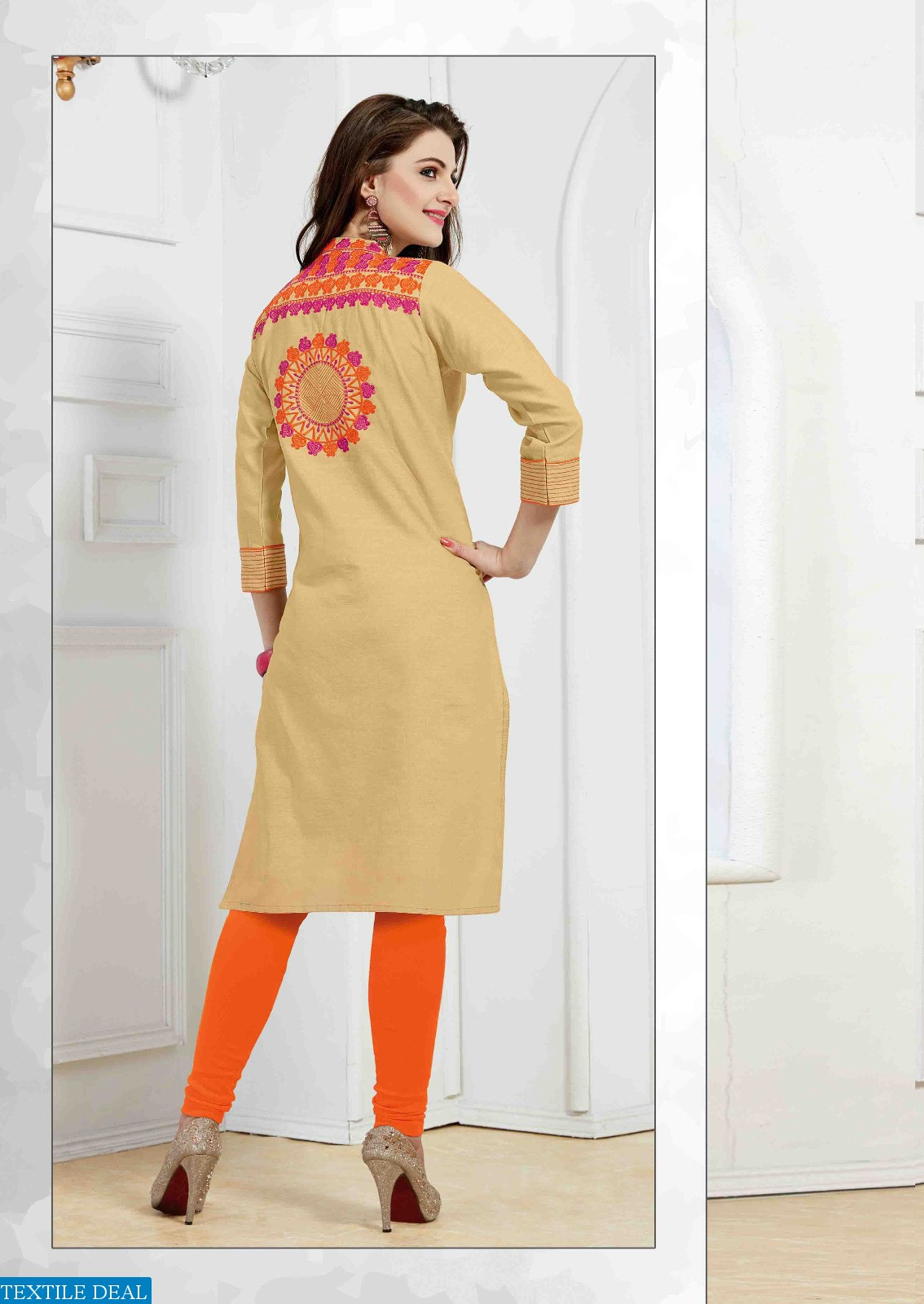 Linen-2 Wholesale linen Embroidery ladies kurtis